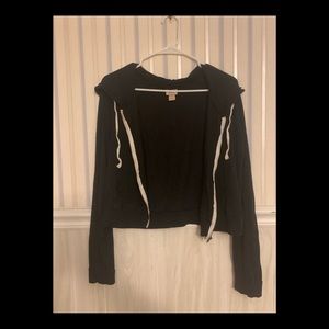 Mossimo Supply Co. Dark Grey LS Zip-up Hoodie